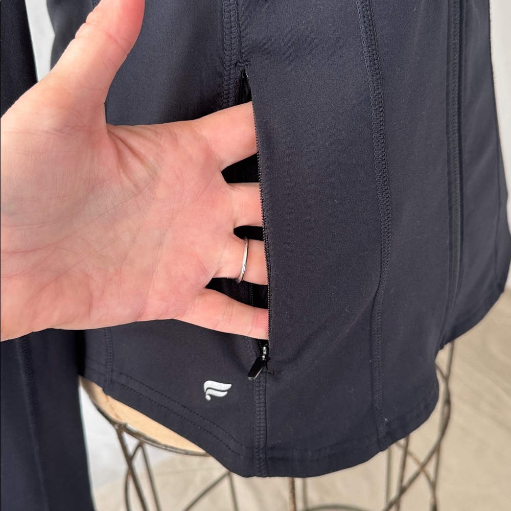 Fabletics Black Athletic Zip Up Jacket. M. - image 5